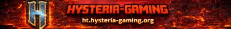 Hysteria Gaming -= SMP =- -=Claims=- -=Lucky Ores=- server banner